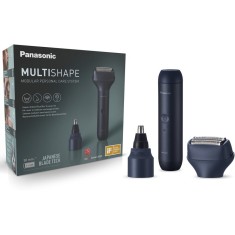 Pachet trimmer nas/urechi/fata &amp;amp; aparat de ras Panasonic MultiShape XSHAPE JUNIOR, 3 lame, utilizare piele umed/uscat, acumulator Li-Ion, quick ch