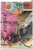 Spania (3) - Bull Fighting, 2001 - 1,56 Eur, obliterata, Stampilat