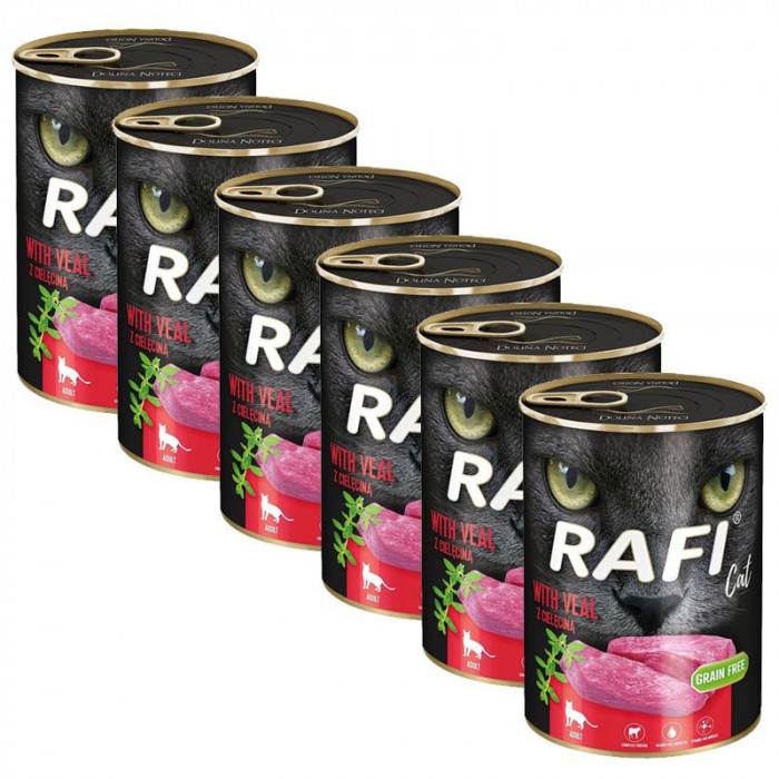 Rafi Cat Adult Pat&eacute; with Veal 6 x 400 g