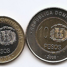 Republica Dominicana Set 4 - 1, 5, 10, 25 Pesos 2008 - V17, UNC !!!
