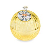Lumanare parfumata in borcan aroma Flori Nuferi si Portocali &Oslash; 11 cm x 12,5 H