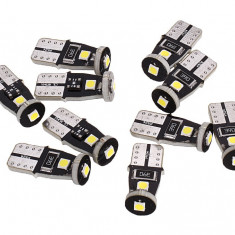 Set 10 Buc Led Auto T10 3 SMD 2835 - Fara Polaritate - BTLE1280 (BTLE1654) 472165