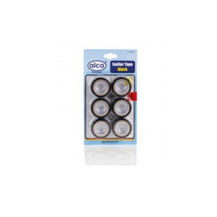 Set 6 buc banda izolatoare adeziva neagra, 6 mm x 5 metri