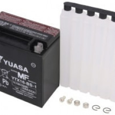 Baterie AGM/Dry charged with acid/Starting YUASA 12V 14,7Ah 230A L+ Maintenance free electrolyte included 150x87x161mm Dry charged with acid YTX16-BS-