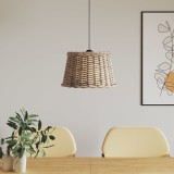 Abajur lustră, maro, &Oslash;45x28 cm, răchită