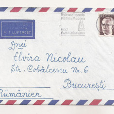 FD21- Plic Circulat international Germania-Romania, 1973, include corespondenta