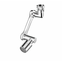 Extensie prelungitor pentru robinet din inox, capat rotativ 360 de grade, inox