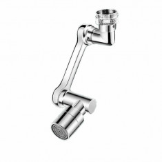 Extensie prelungitor pentru robinet din inox, capat rotativ 360 de grade, inox