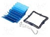 Radiator extrudat, aluminiu, 31mm x 31mm, albastru, Advanced Thermal Solutions - ATS-50310G-C1-R0