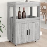 Cumpara ieftin Cărucior de bar, gri sonoma, 60x39,5x89 cm, lemn prelucrat