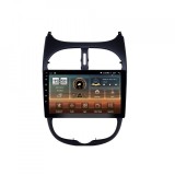 Navigatie dedicata cu Android Peugeot 206 1998 - 2009, 8GB RAM, Radio GPS Dual