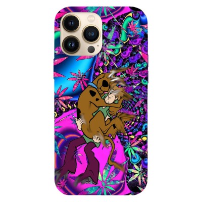 Husa compatibila cu Apple iPhone 13 Mini, Viceversa, model Scooby Doo psyhedelic art, Silicon, TPU foto