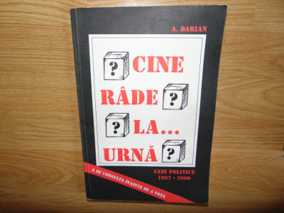 CINE RADE LA...URNA? FAZE POLITICE 1997-2000 -A.DARIAN ALBUM CARICATURI foto