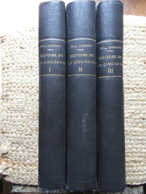 WILL DURANT - HISTOIRE DE LA CIVILISATION 3 volume (1937) foto