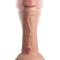 Vibrator Realistic Dual Density Silicone Cock, Natural, 15 cm