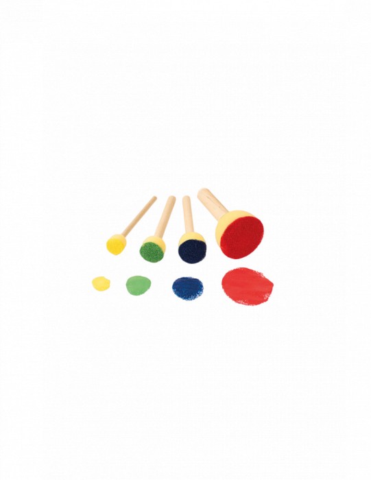 Set 40 de bureti pentru Pictura pentru Gradinita si Scoala