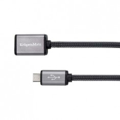 CABLU PRELUNGITOR USB-MICRO USB 0.2M KRUGER&amp;amp;M Util ProCasa foto