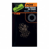 Fox EDGES&trade; Kuro Coated Rig Rings 3.7mm