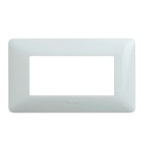 Rama Bticino Matix SAM4804BBNE, 4 module, alb, pentru priza / intrerupator