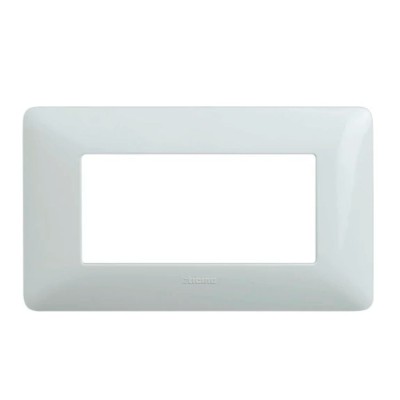 Rama Bticino Matix SAM4804BBNE, 4 module, alb, pentru priza / intrerupator foto