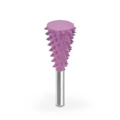 Biax sculptura lemn SABURR - Cap conic inversat SAFE 19 mm tija 6mm, Granulatie Saburr Giga ASPRA - Violeta