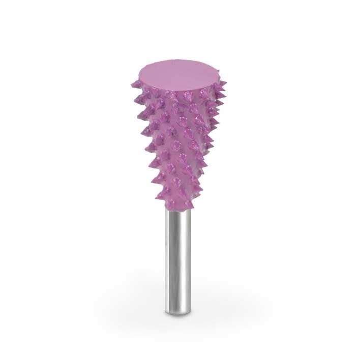 Biax sculptura lemn SABURR - Cap conic inversat SAFE 19 mm tija 6mm, Granulatie Saburr Giga ASPRA - Violeta