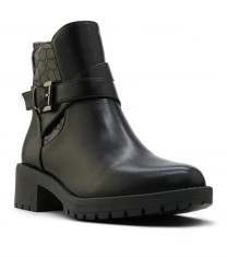 Botine dama cu toc mic, Negru - 39