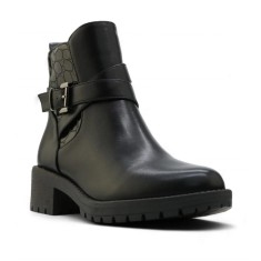 Botine dama cu toc mic, Negru - 36