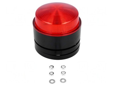 Semnalizator Luminos Lumină Flash Roșie 24VDC IP67 foto