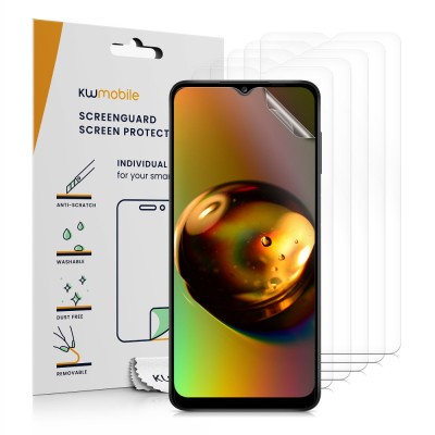 Set 6 folii de protectie Kwmobile pentru Samsung Galaxy A13, Fata, Polimer, 57883.1 foto
