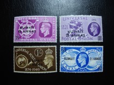 KUWEIT 1949 UPU SERIE MNH foto