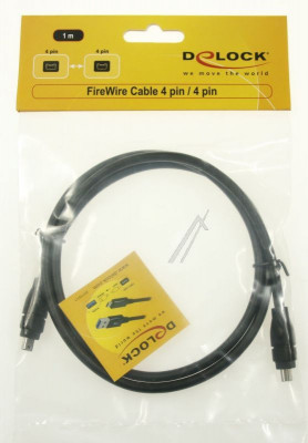 CABLU FIREWIRE 4 PIN TATA &amp;gt; 4 PIN TATA, 1 M 82570 DELOCK foto