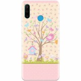 Husa silicon pentru Huawei P30 Lite, Cute Birdhouse