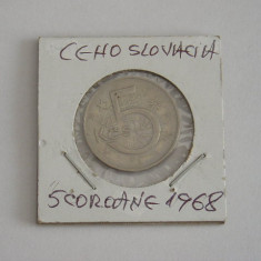 M3 C50 - Moneda foarte veche - Cehoslovacia - 5 kororane - 1968