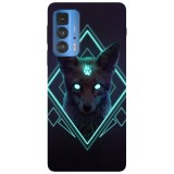 Husa compatibila cu Motorola G50 model Neon Fox, Silicon, TPU, Viceversa, Transparent, Carcasa