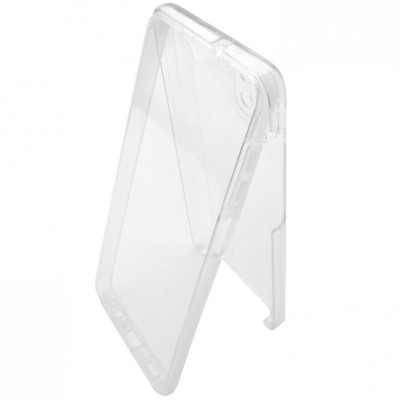 Husa 360&amp;deg; (fata + spate) silicon+plastic transparenta pentru Samsung Galaxy A12 foto