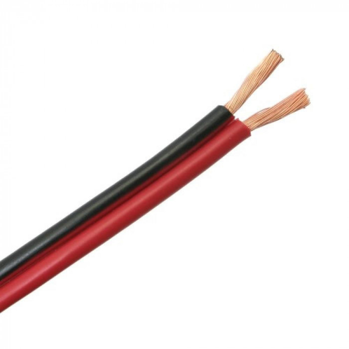 Cablu (conductor) electric, de boxe, MYUP 2x0.35 R+N, rola 100 metri