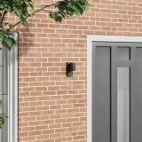 VidaXL Aplica de perete exterior neagră din oțel inoxidabil IP44