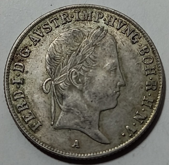 20 Kreuzer 1841 A, Viena, Argint.