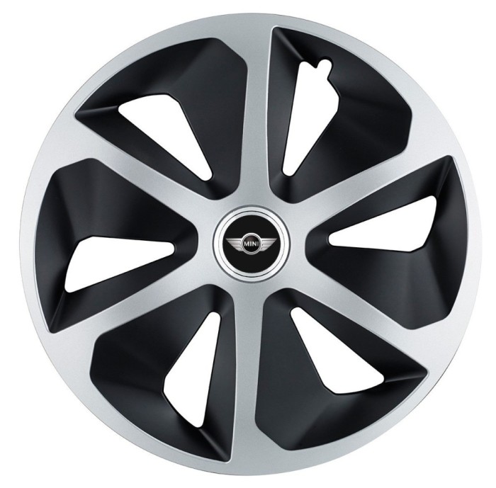 Set 4 capace roti Roco Gri-Negru R17 pentru gama auto Mini