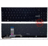Tastatura Laptop, Asus, VivoBook 16 X1603Z, X1603ZA, iluminata, neagra, layout US