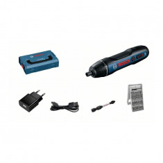 Surubelnita electrica Bosch Professional GO cu acumulator, in geanta L-BOXX Mini si set de 25 biti (06019H2101)