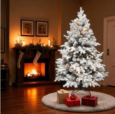 KMF8LED240 brad artificial cu LED-uri, 460 LED-uri alb cald foto