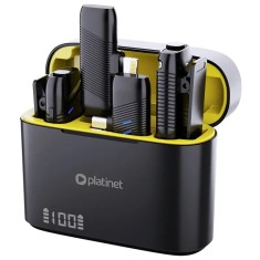 Set lavaliera microfon 2in1 wireless 2.4GHz 25m Plug Play Android iOS Platinet PLMM30