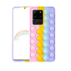 Huse silicon model POP IT Samsung Galaxy S20 Ultra , Roz