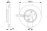 Disc frana RENAULT LAGUNA II (BG0/1) (2001 - 2016) BOSCH 0 986 479 743