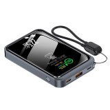 Baterie Externa Portabila PRESTIGE CHARGE&reg;, Powerbank cu Incarcare Simultana Rapida PREMIUM, Acumulator 10.000 mAh, 1 x USB, 1 x USB-C PD, 1 x Lightni