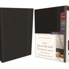 NKJV, Journal the Word Reference Bible, Hardcover, Black, Red Letter Edition, Comfort Print: Let Scripture Explain Scripture. Reflect on What You Lear