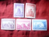 Serie mica Serbia 1942 Ocupatia germana - Manastiri - 5 val.