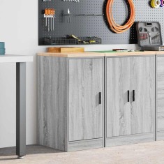 vidaXL Dulap depozitare garaj gri Sonoma 40x51x85 cm lemn masiv de pin